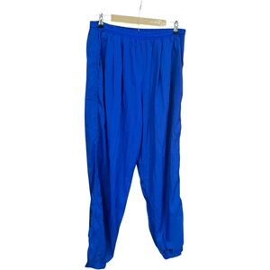 Vintage Nike Sports Nylon Pants Blue XL